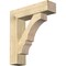 Ekena Millwork Balboa Block Rough Sawn Bracket w/ Offset Brace, Douglas Fir, 8"W x 30"D x 34"H BKT0806X30X34BOA05RDF - alternate 1